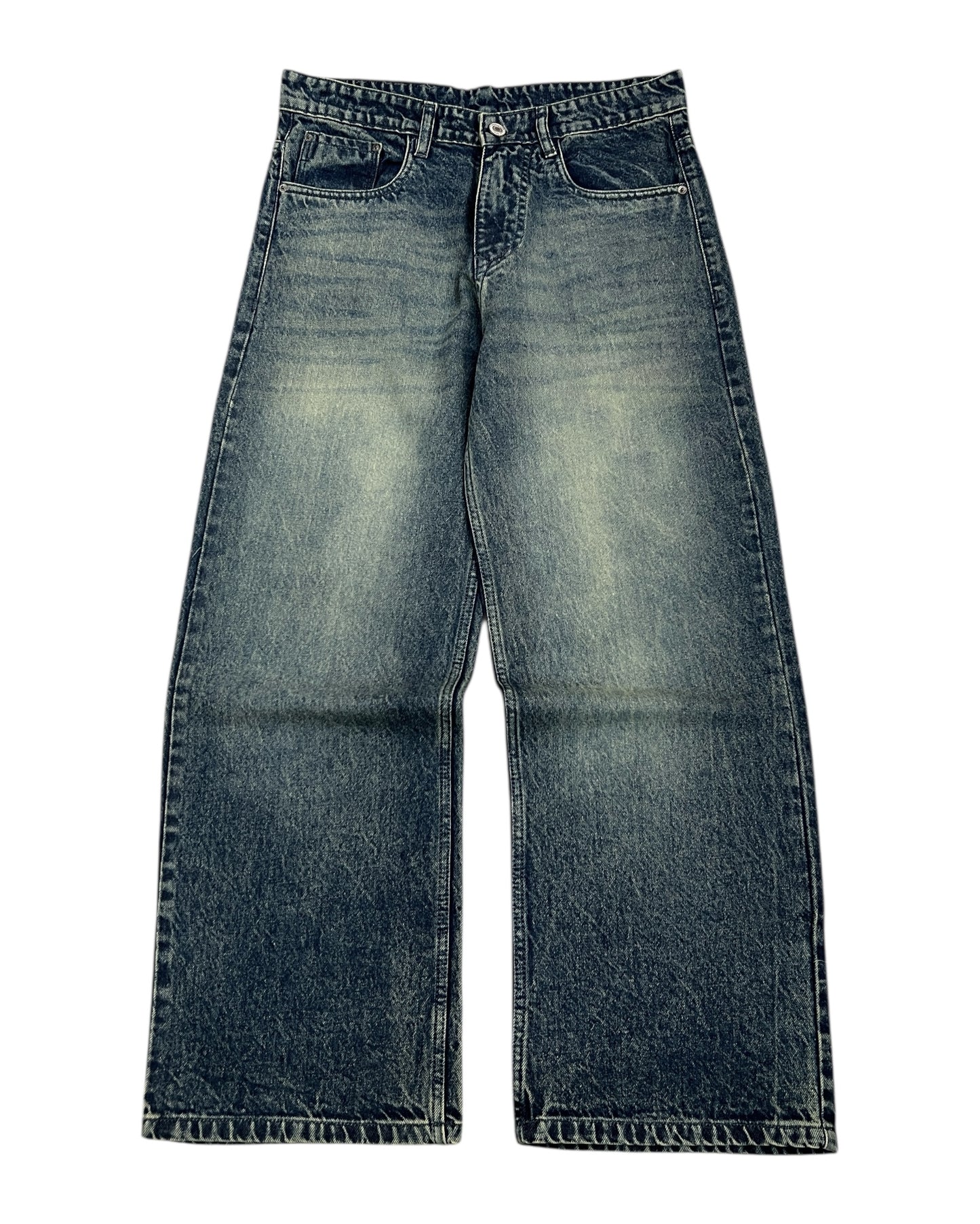Smoky Vintage Wash Wide Fit Denim