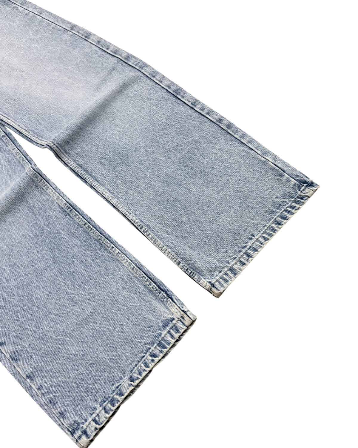 Ice Blue Stone Wash Baggy Wide Fit Jeans