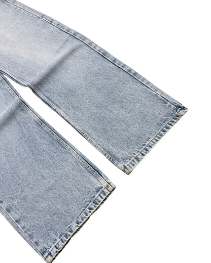 Ice Blue Stone Wash Baggy Wide Fit Jeans