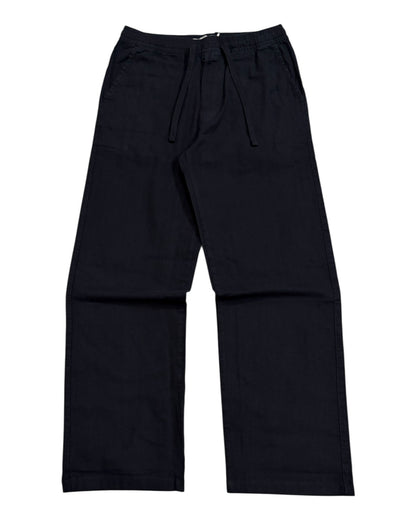 Linen Baggy Pants - Black