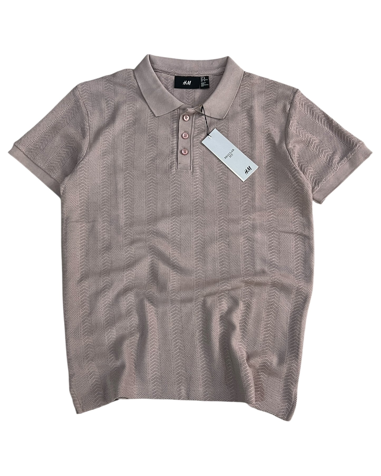 Knitted Cotton T-shirt - Onion Pink