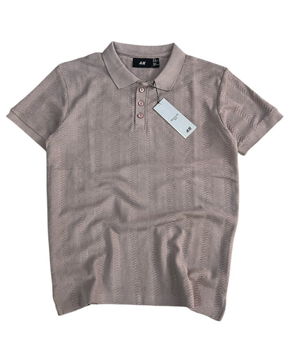 Knitted Cotton T-shirt - Onion Pink