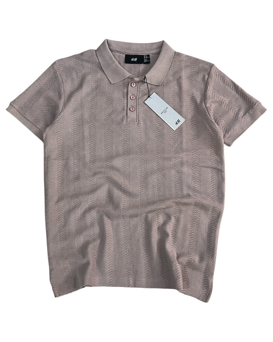 Knitted Cotton T-shirt - Onion Pink