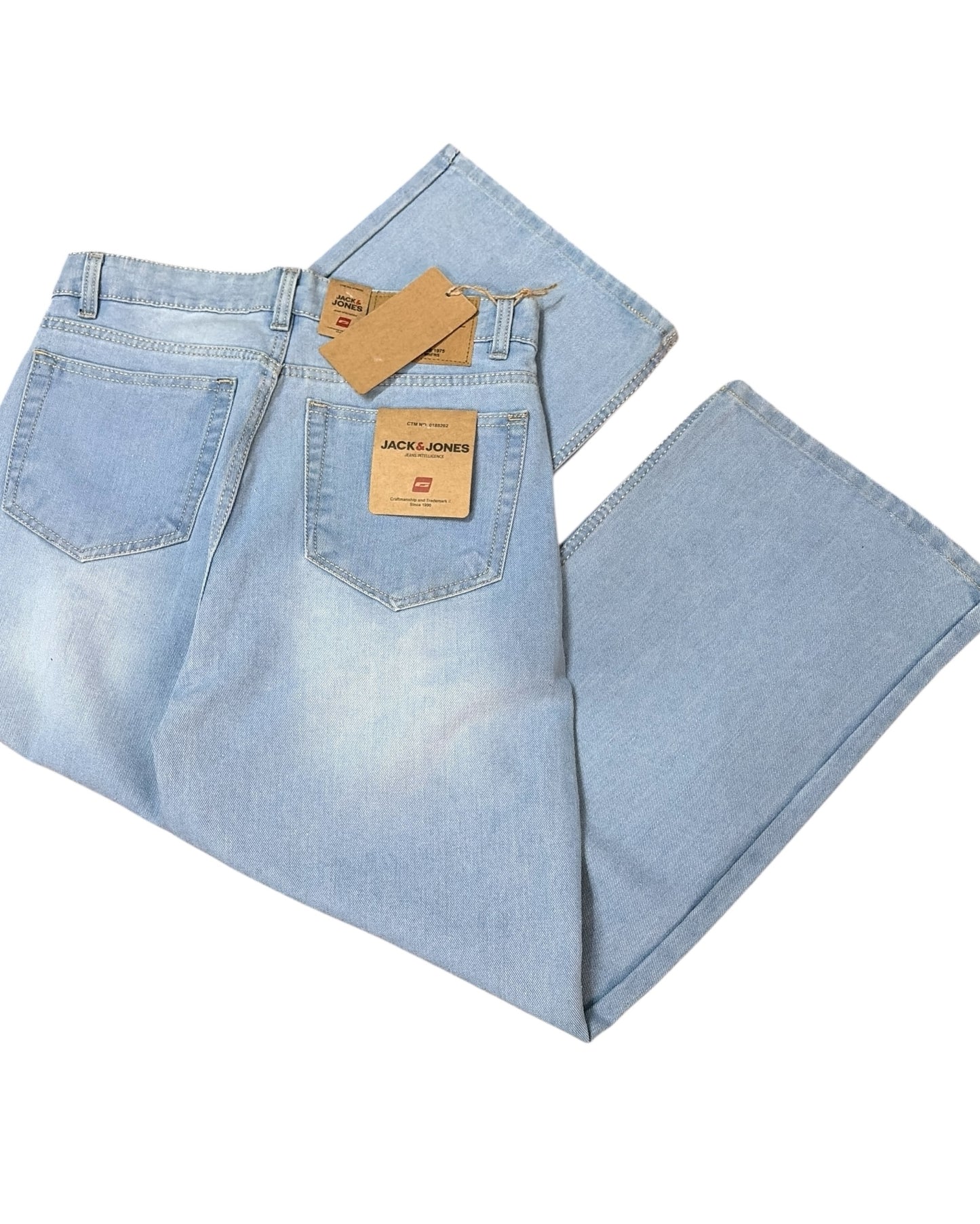 Light Blue Fade Wide Fit Jeans