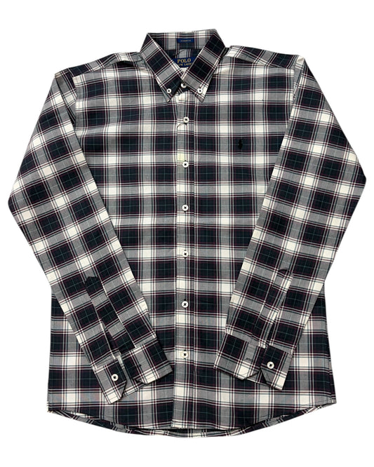 Check Pure Cotton Flannel Shirt - Blue