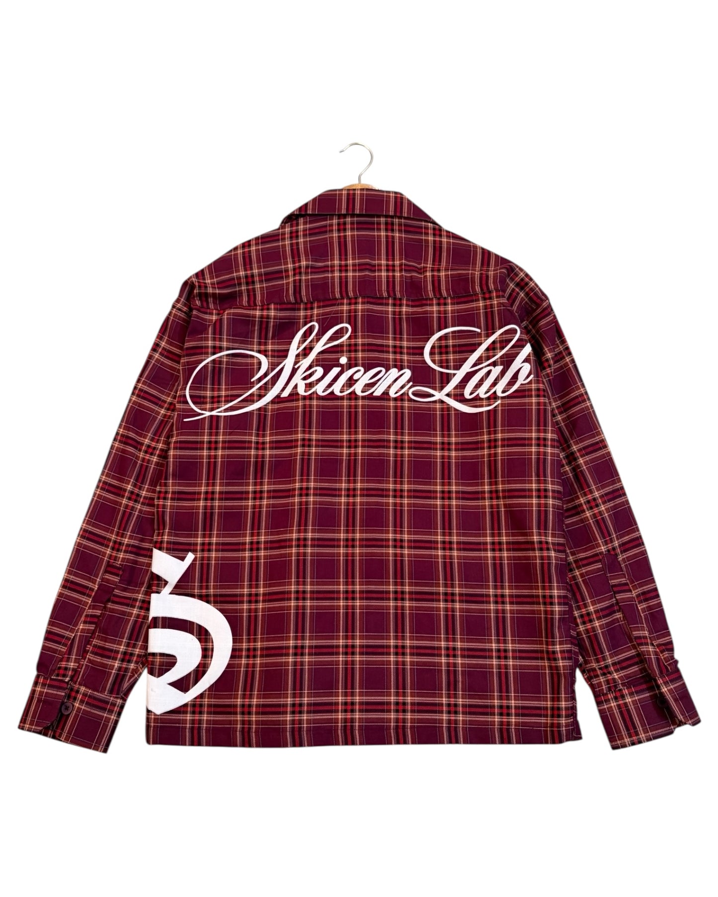Maroon Saint Cult Boxy Check Shirt