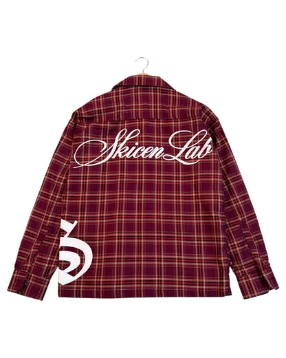 Maroon Saint Cult Boxy Check Shirt
