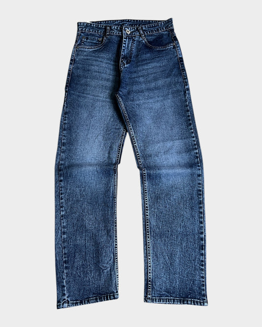 Classic Mid Blue Straight Stretch Denim