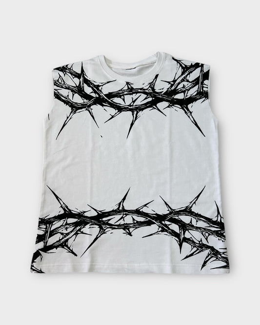 Dark Art Boxy Oversized Tank Top