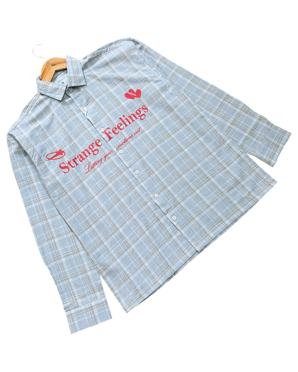 Strange Feelings Loose Boxy Shirt - Blue