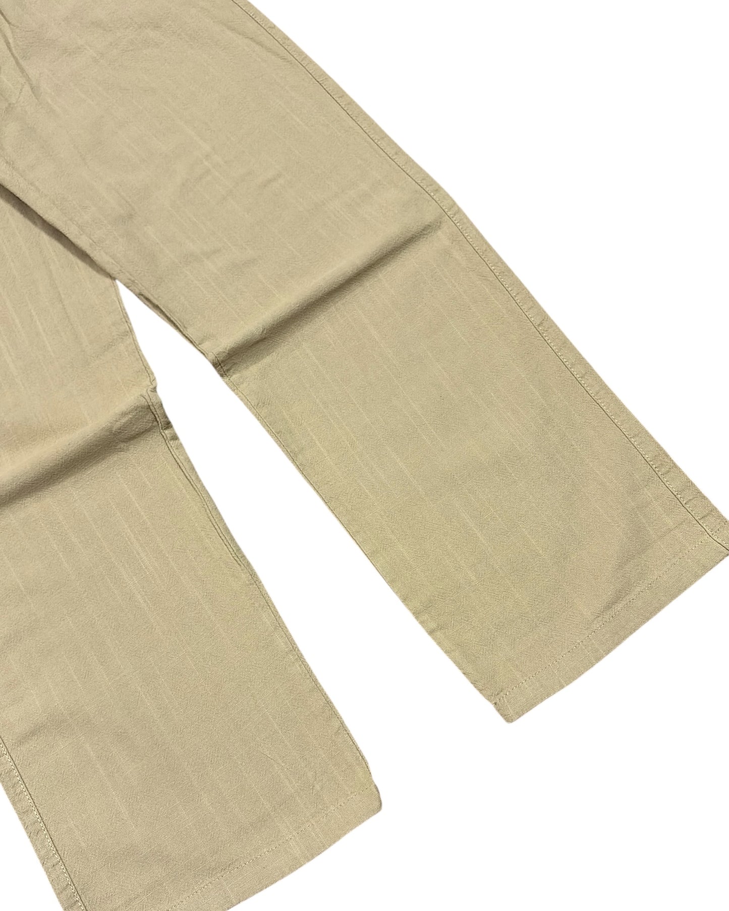 Linen Baggy Pants - Wheat