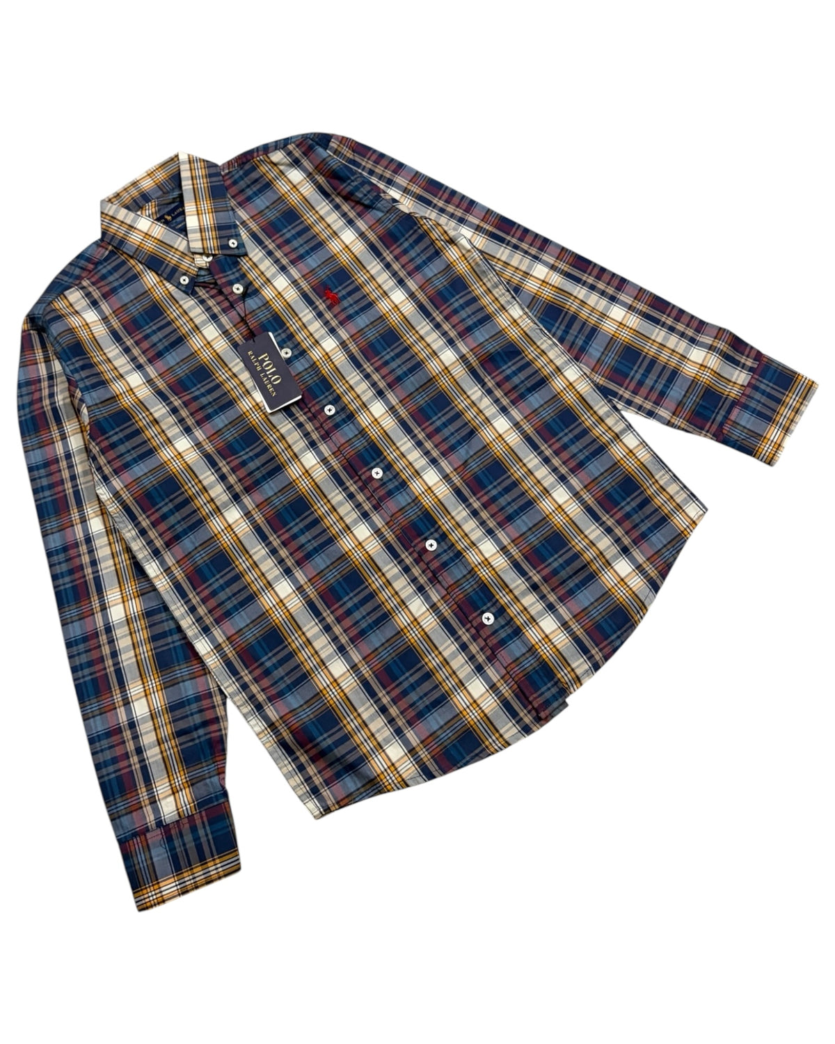 Check Pure Cotton Shirt - Dark Multi