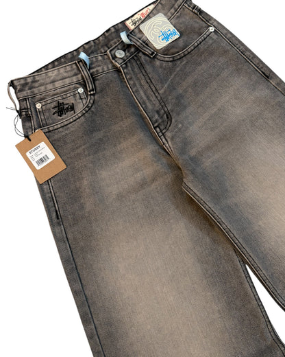 "Latest Release" STUSSY Super Wide Baggy Denim - Tinted Grey