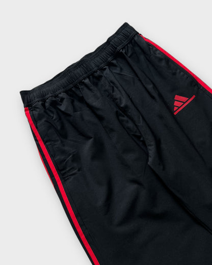 Baggy 3 Stripes Track Pant - Black/Red