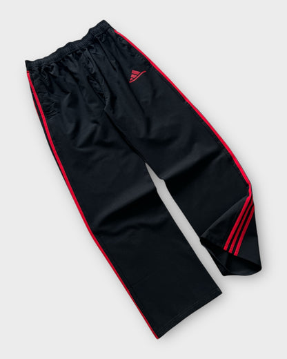 Baggy 3 Stripes Track Pant - Black/Red
