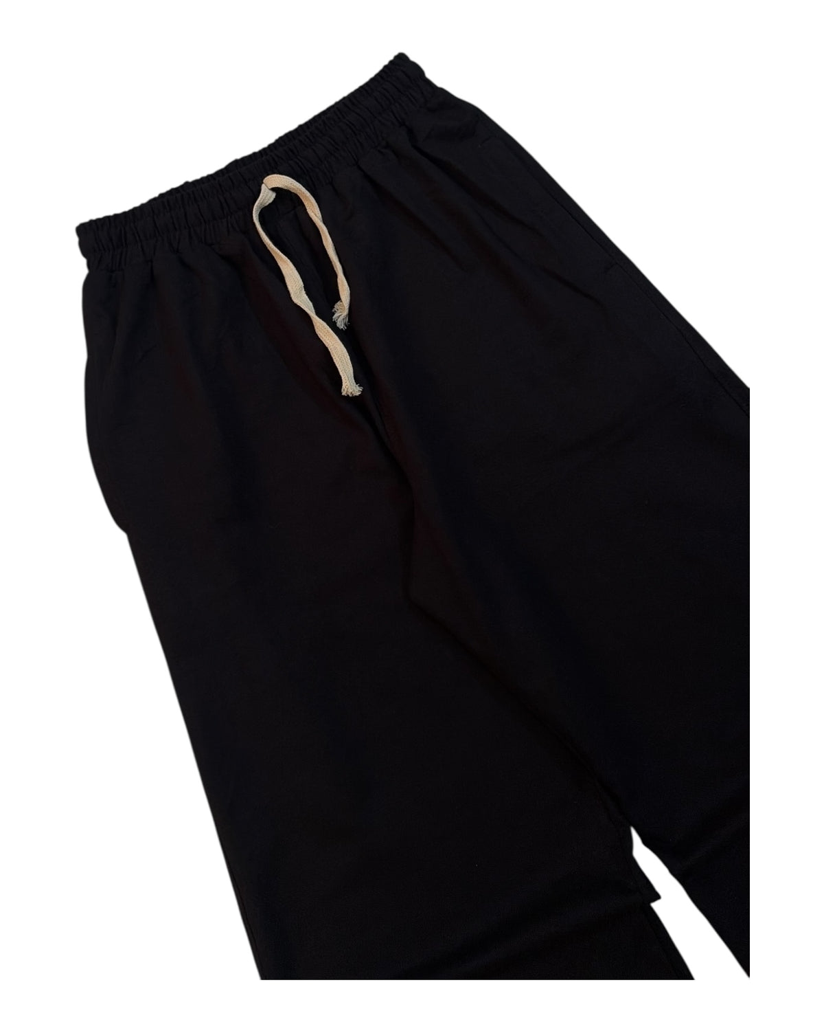 Baggy Cotton Sweatpants 300 GSM - Black