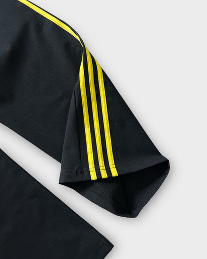 Baggy 3 Stripes Track Pant - Black/Yellow