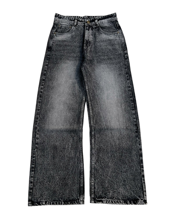 Grunge Grey Wide Fit Denim