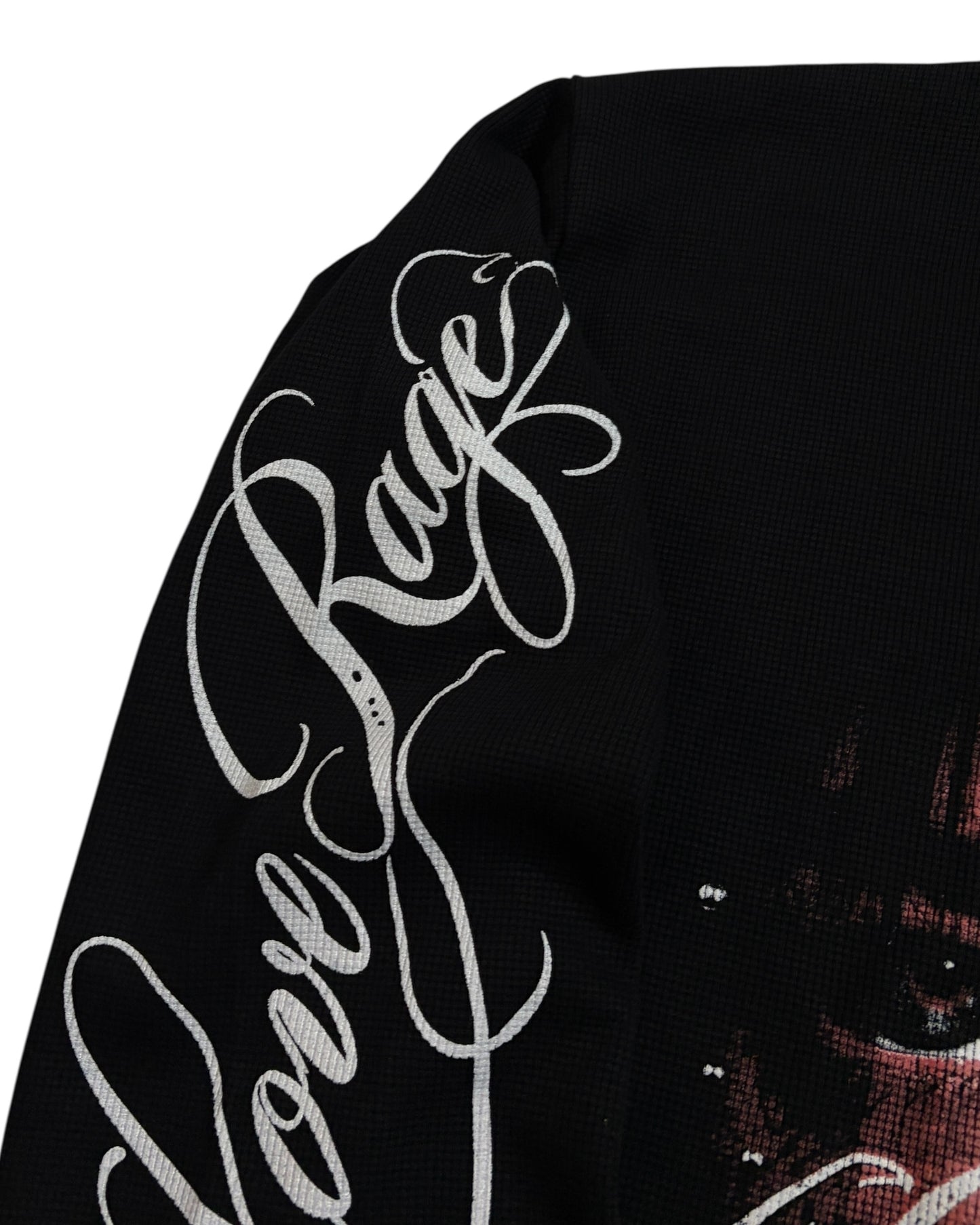 Waffle Boxy Fit T-shirt - Love Rage