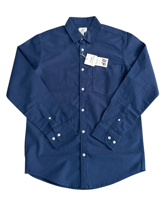 Oxford Regular Fit Shirt - Muted Navy Blue