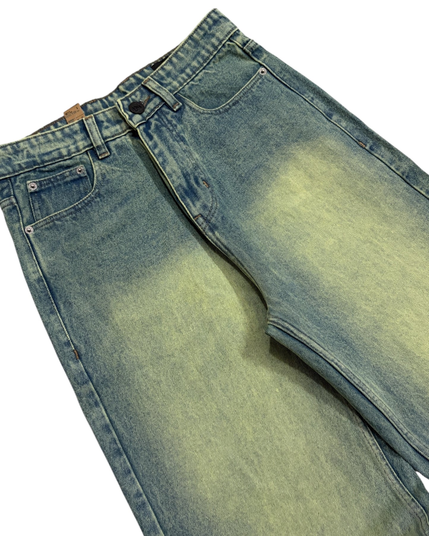 Sage Tint Green Wide Fit Jeans