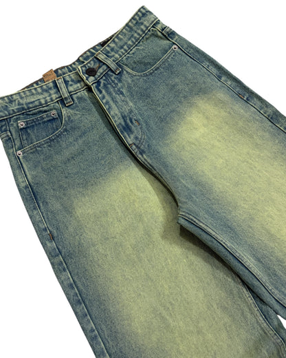 Sage Tint Green Wide Fit Jeans