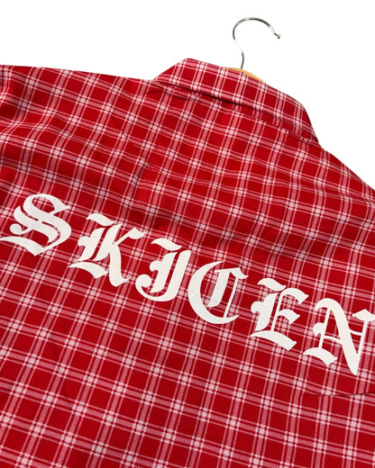 Red Check Boxy Pure Cotton Shirt