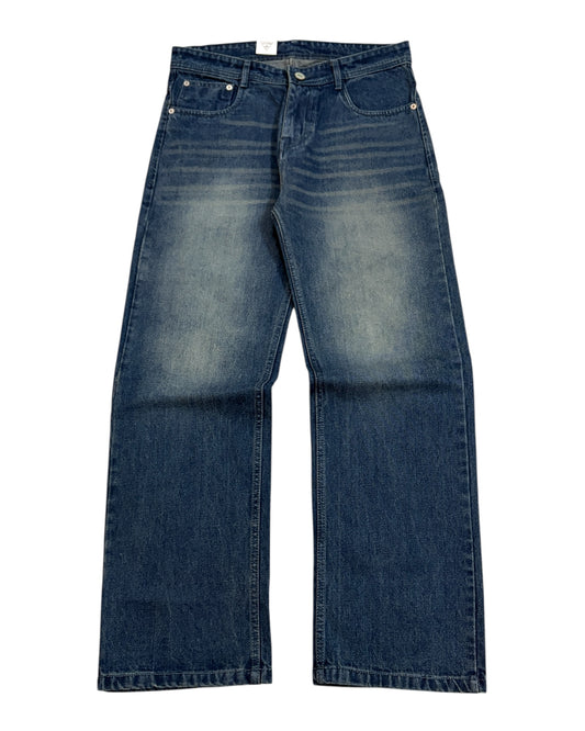 Dark Vintage Blue Straight Fit Jeans