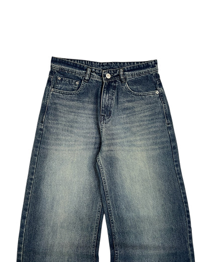 Blue Vintage Fade Wide Fit Denim