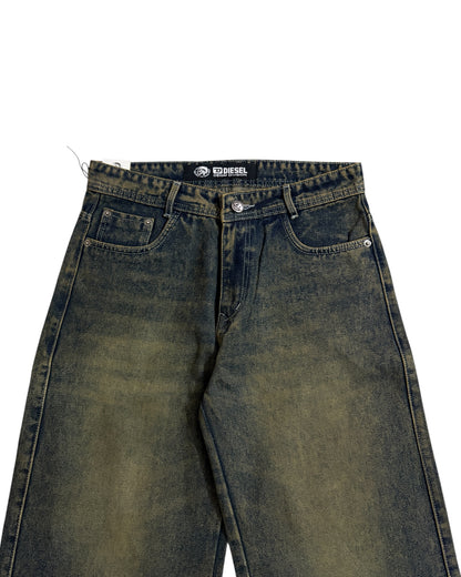 *Latest Release* Super Wide Fit Dirty Wash Jeans