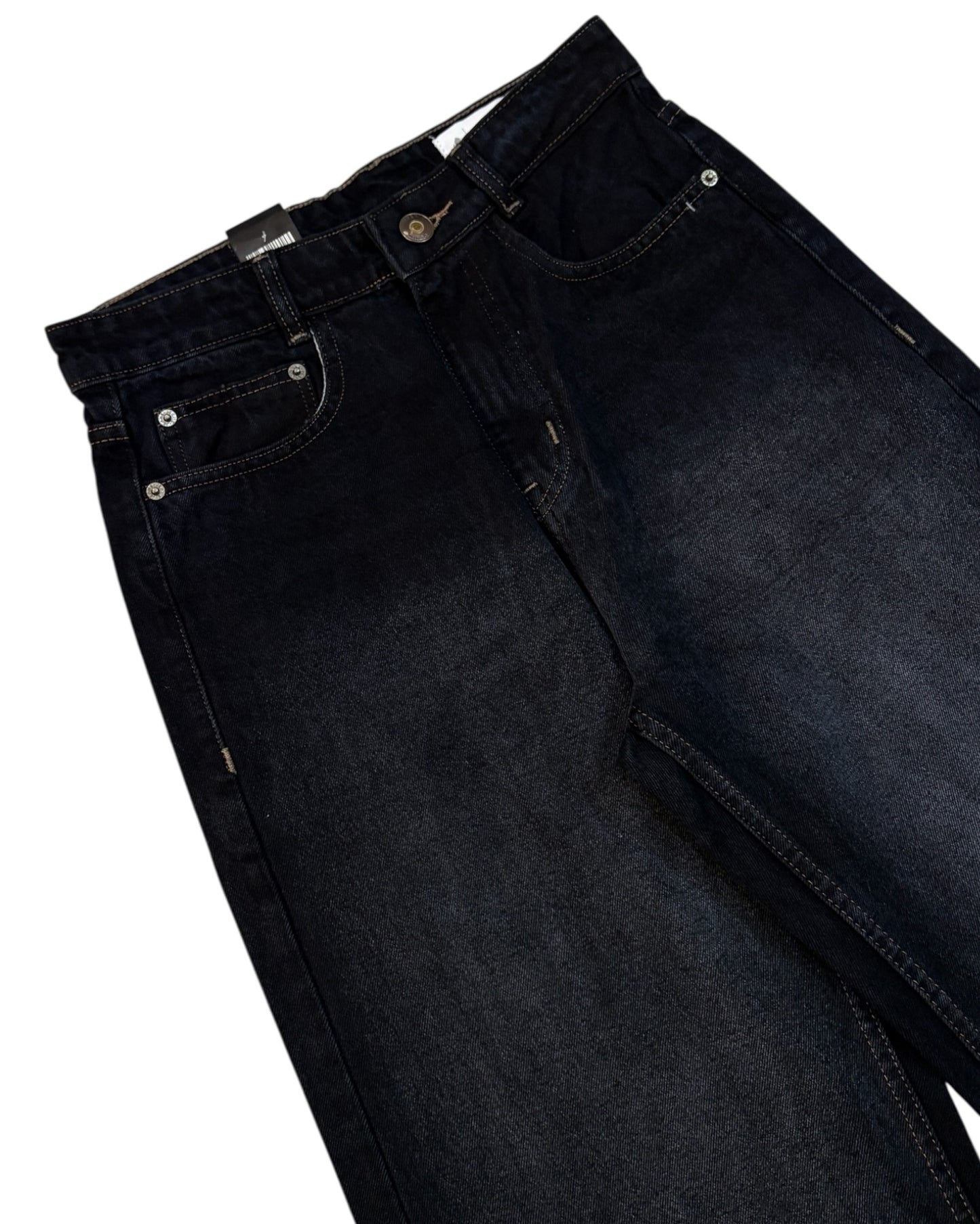 Dark Black Faded Super Baggy Fit Jeans