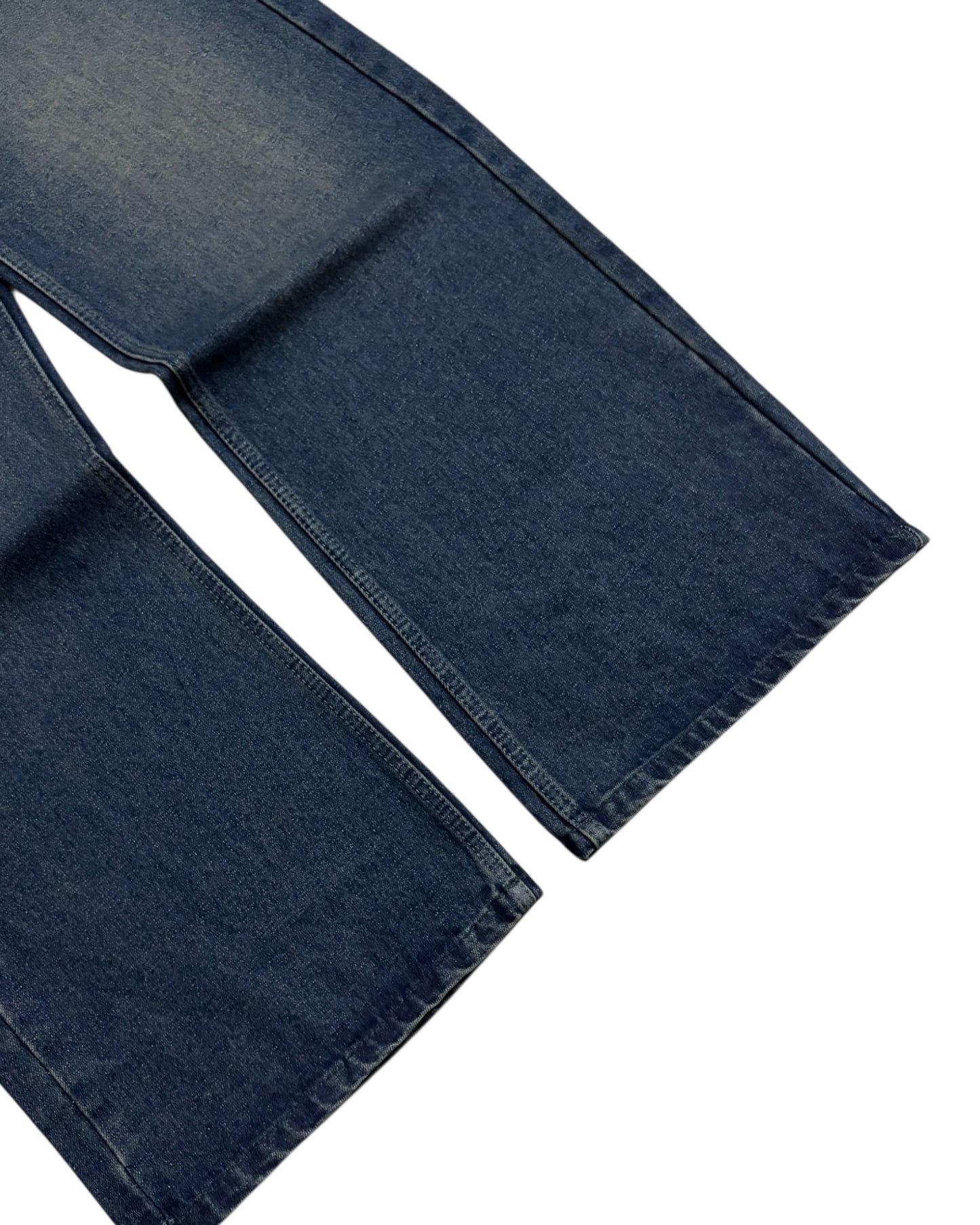 Dark Dusty Blue Baggy Wide Fit Jeans