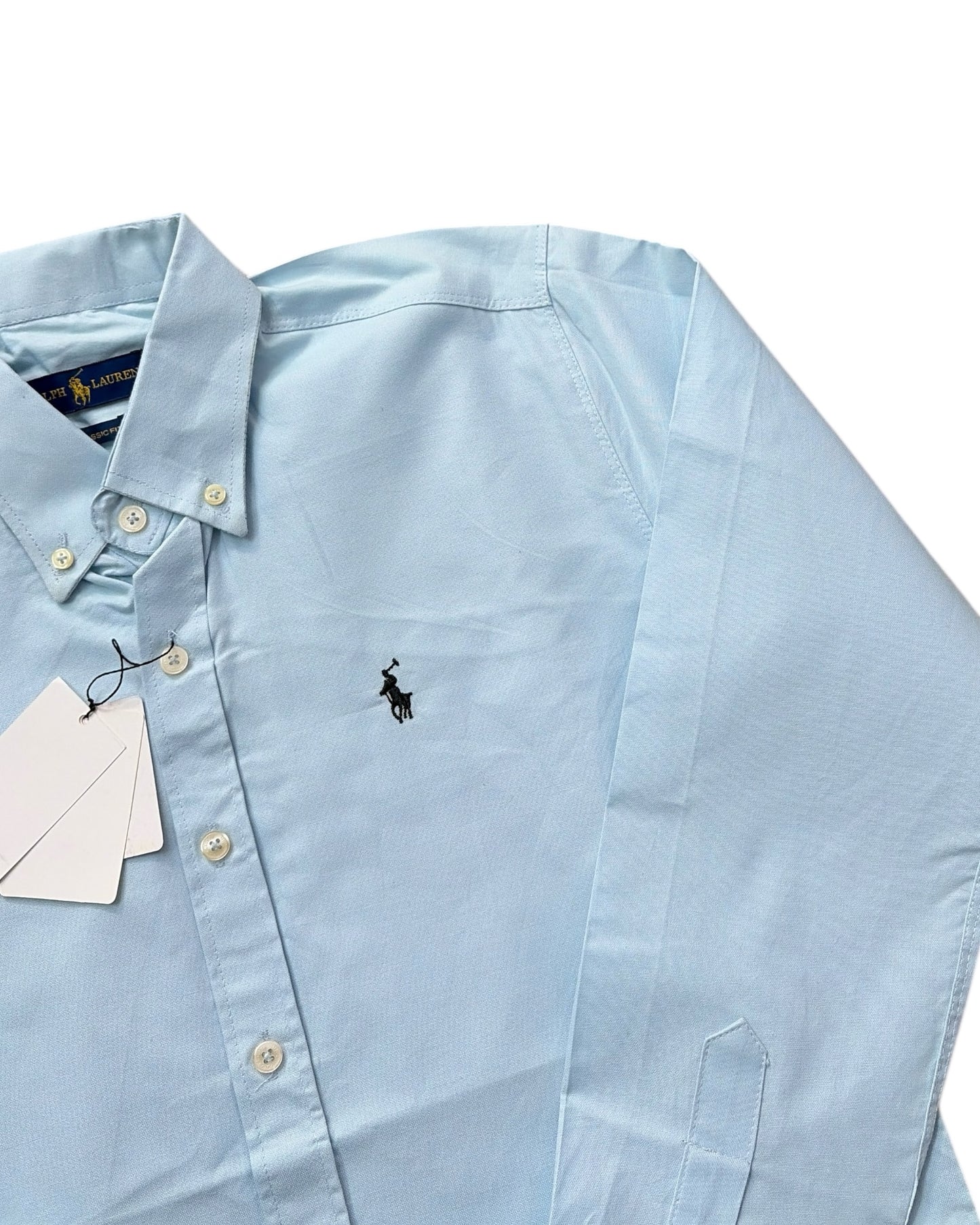 Oxford Pure Cotton Shirt - Ice Blue