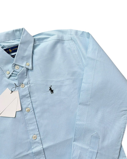 Oxford Pure Cotton Shirt - Ice Blue
