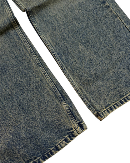 Dirty Vintage Wash Wide Fit Jeans