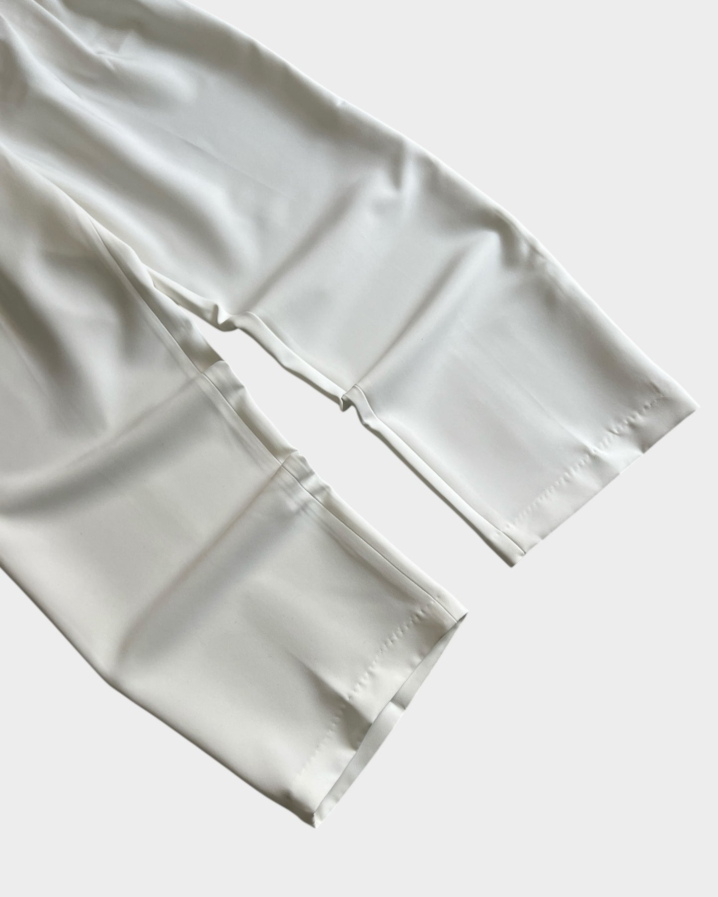 Baggy Pleated Trouser - White