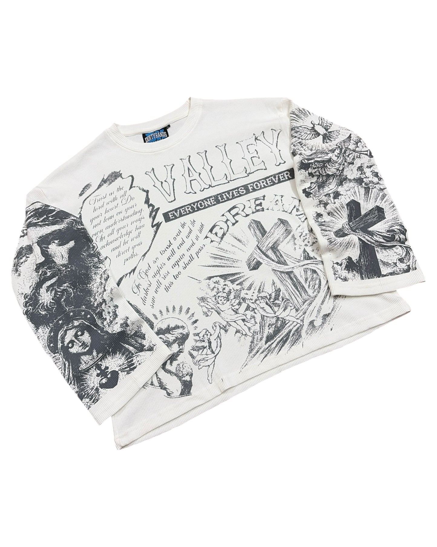 Waffle Boxy Fit T-shirt - Valley