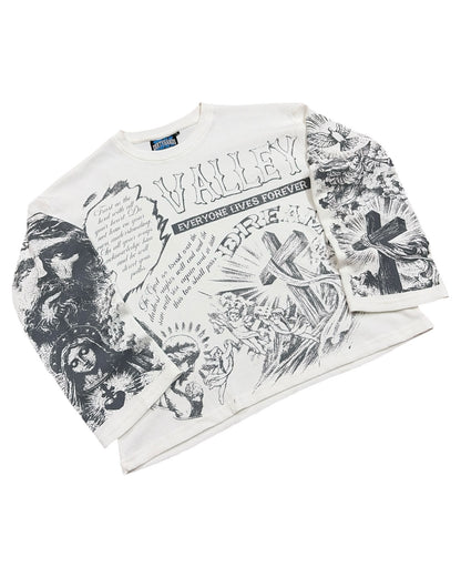 Waffle Boxy Fit T-shirt - Valley