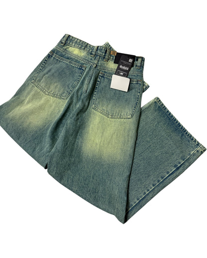 Sage Tint Green Wide Fit Jeans