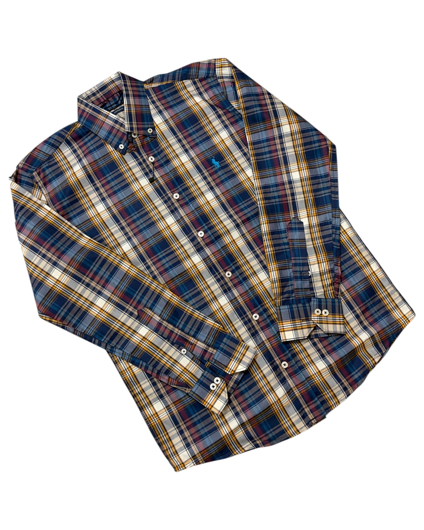 Check Pure Cotton Shirt - Dark Multi
