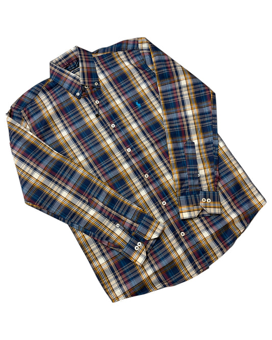 Check Pure Cotton Shirt - Dark Multi