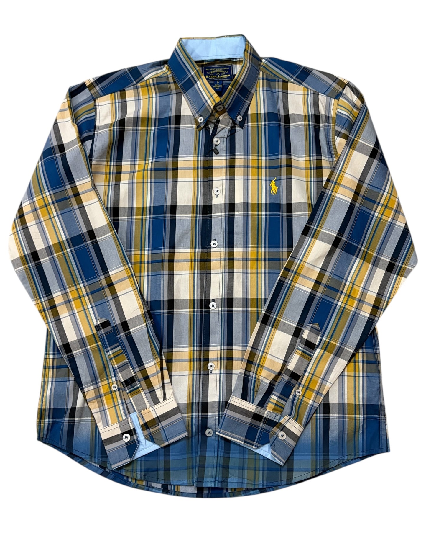 2 Shade Check Cotton Shirt -Yellow