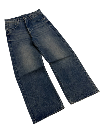 Dusty Vintage Blue Wide Fit Jeans