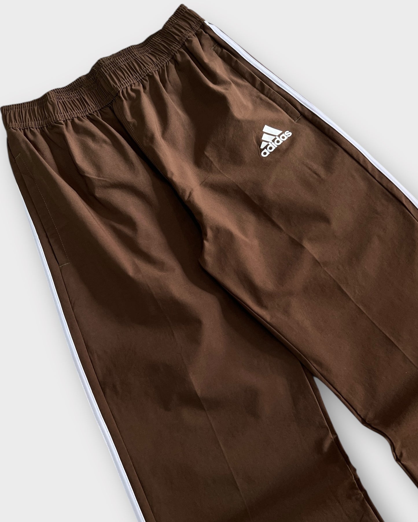 Baggy 3 Stripes Track Pant - Brown
