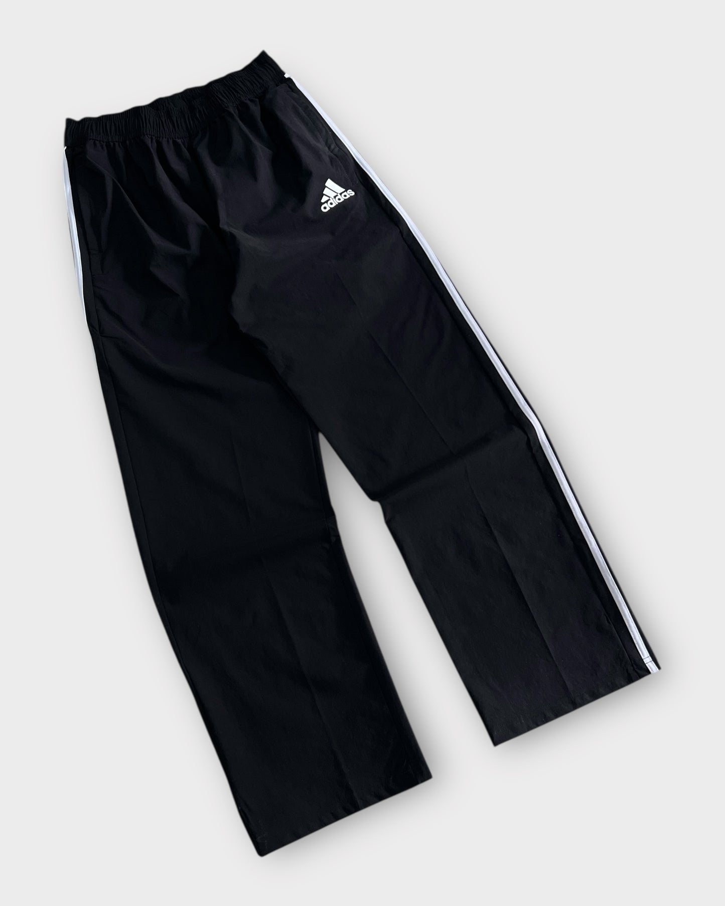 Baggy 3 Stripes Track Pant - Black/White