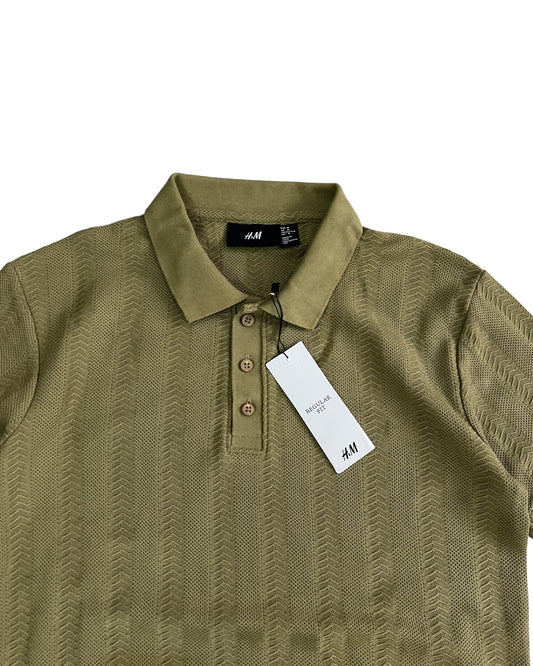 Knitted Cotton T-shirt - Green