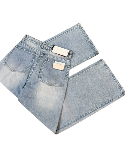 Stone Wash Blue Super Baggy Fit Jeans