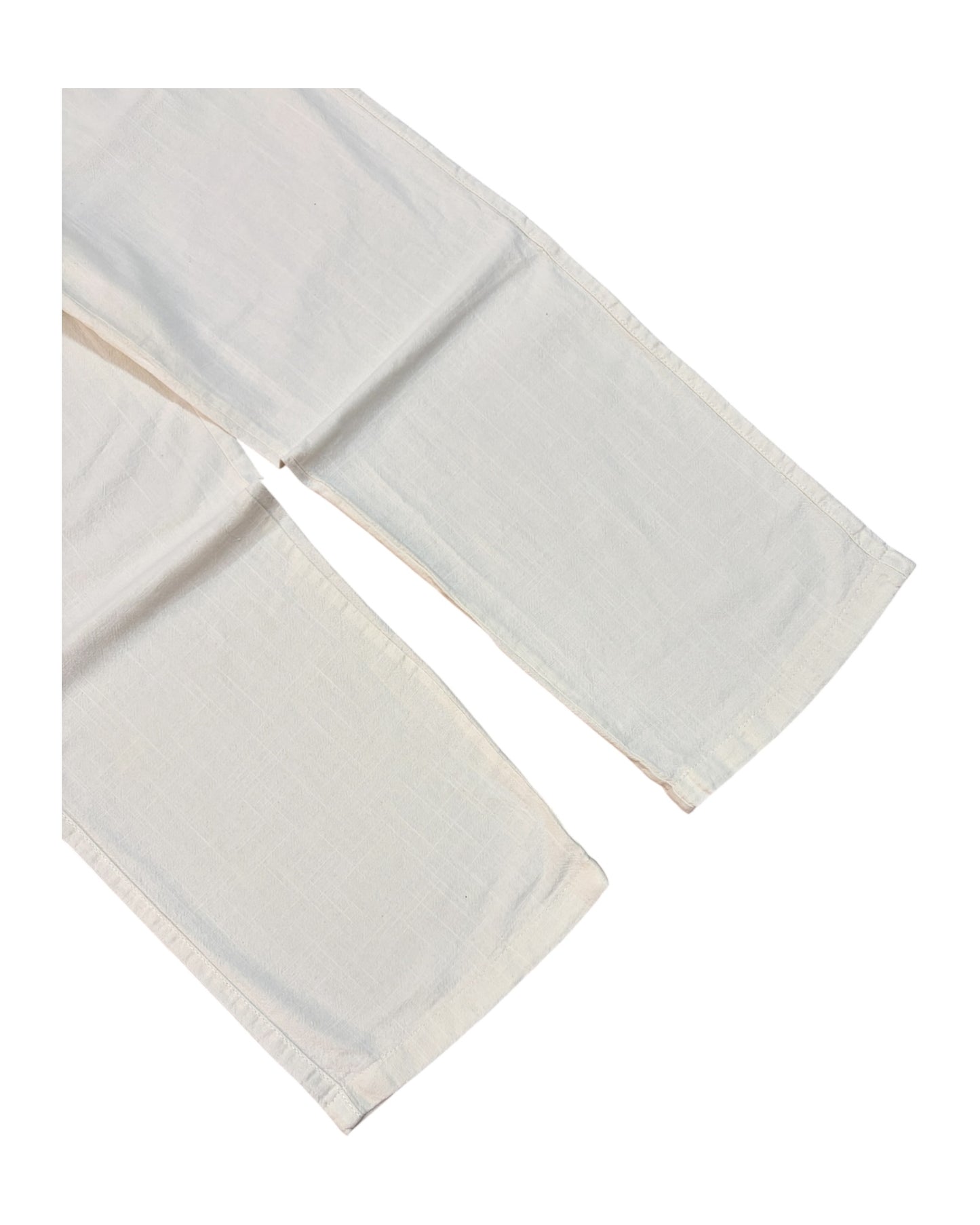 Linen Baggy Pants - White