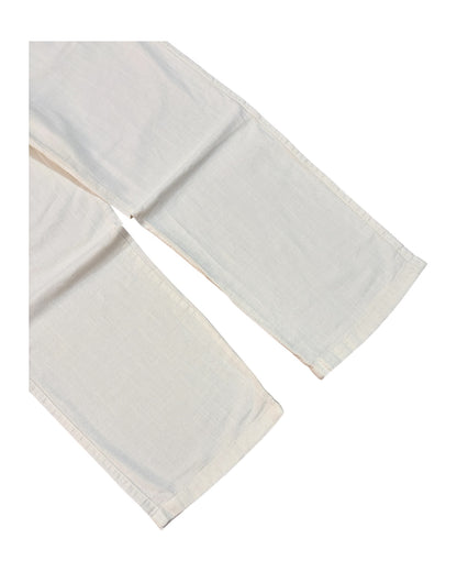 Linen Baggy Pants - White