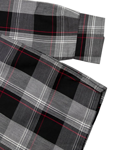 Black Savage Base Boxy Check Shirt